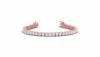 Women's 14K Gold & Natural Diamond Trendy Tennis Bracelet Rhodium Plated 66 PCS Round Brilliant Cut IGI Certified