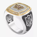 18K Gold Plated Eternity Band Ring with Emerald Cut Cubic Zirconia Luxury Unisex Wedding Band