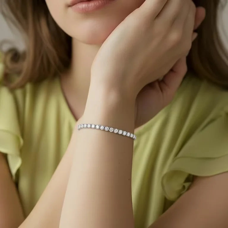 Women's 14K Gold & Natural Diamond Classic 4.00 Cart Tennis Bracelet