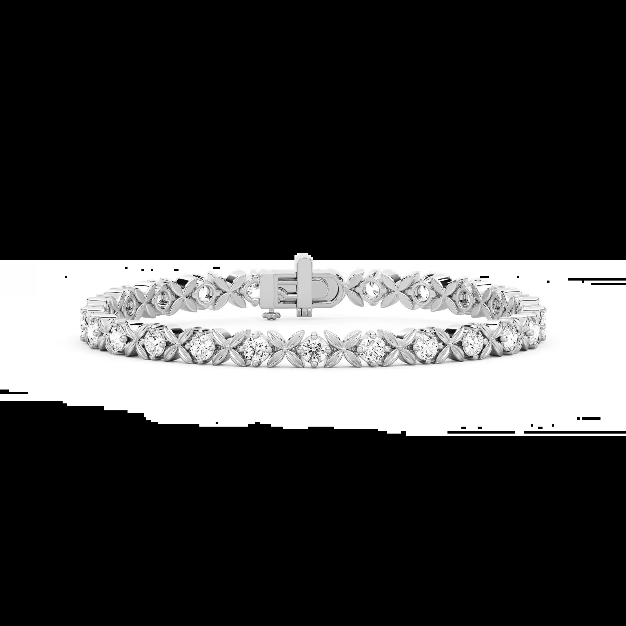 14k Real Solid Gold Vine Tennis Bracelet 5ctw Marquise Cut Lab Grown Ef/vs Clarity Igi Gia Certified Diamond  - 7 Inches