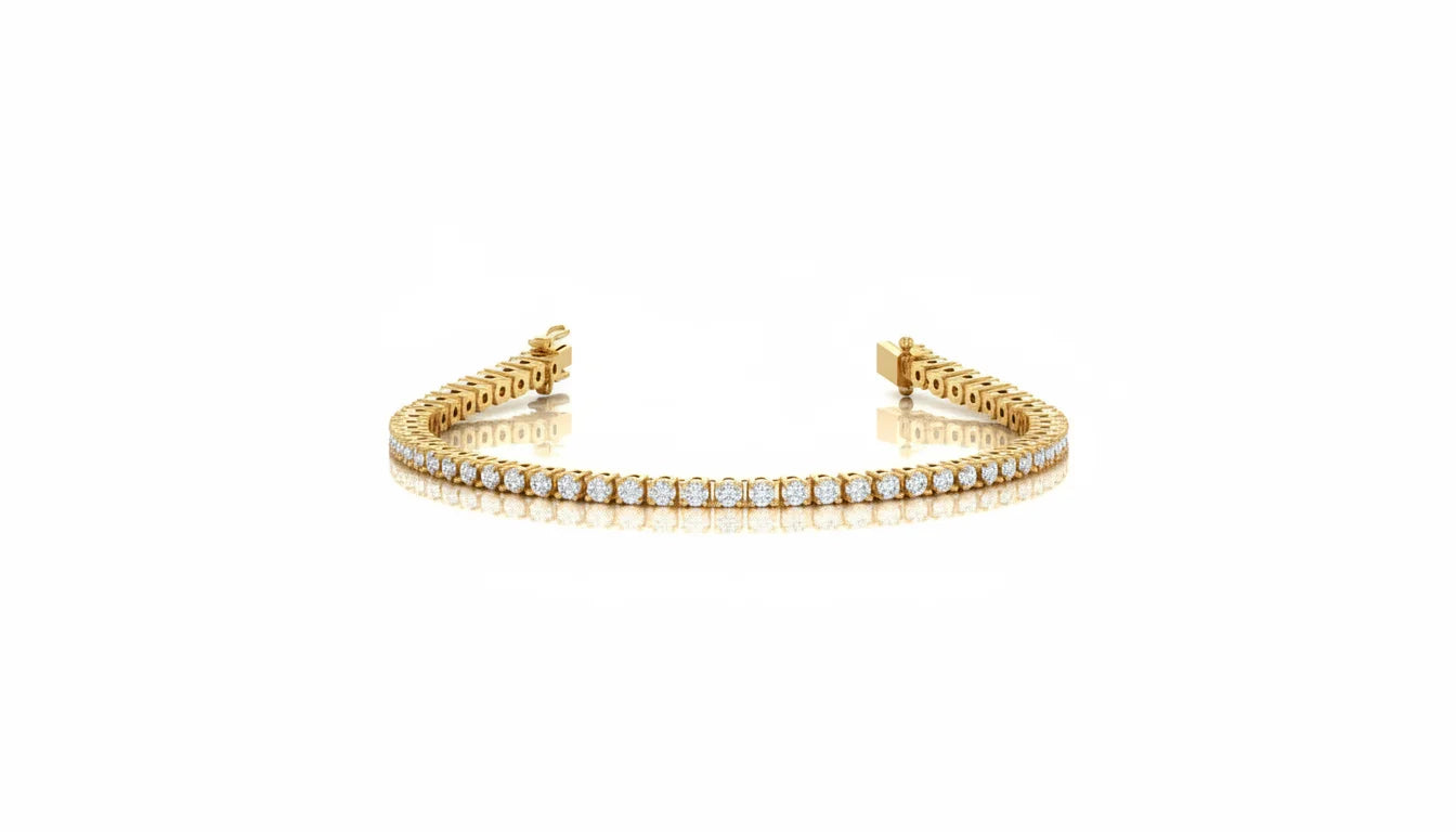 Women's 14K Gold & Natural Diamond Classic 4.00 Cart Tennis Bracelet