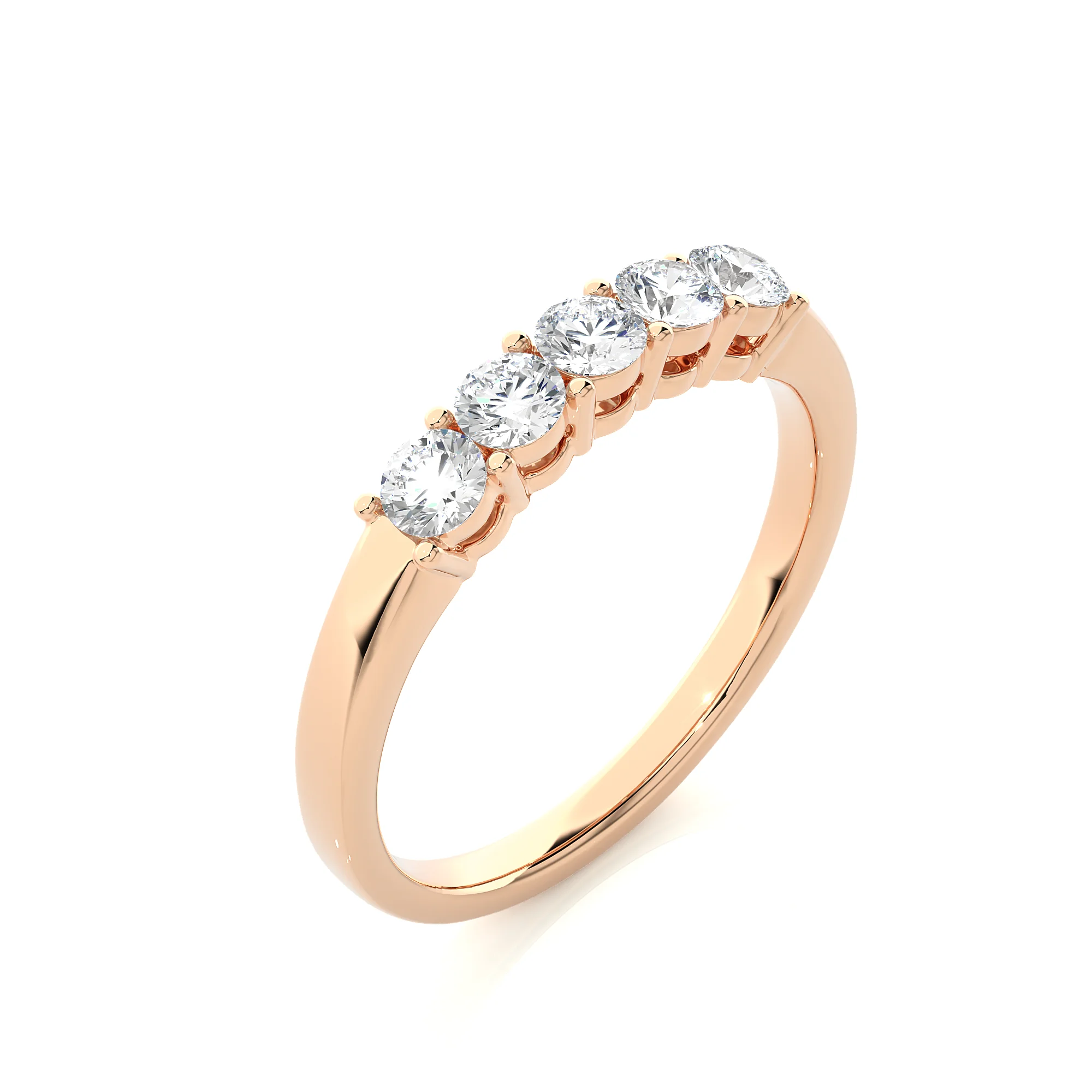 Custom Lab Grown Diamond Wedding Ring 0.92ct of 14K Gold DEF VVS Moissanite Rose Gold Women Fine Jewelry Rings