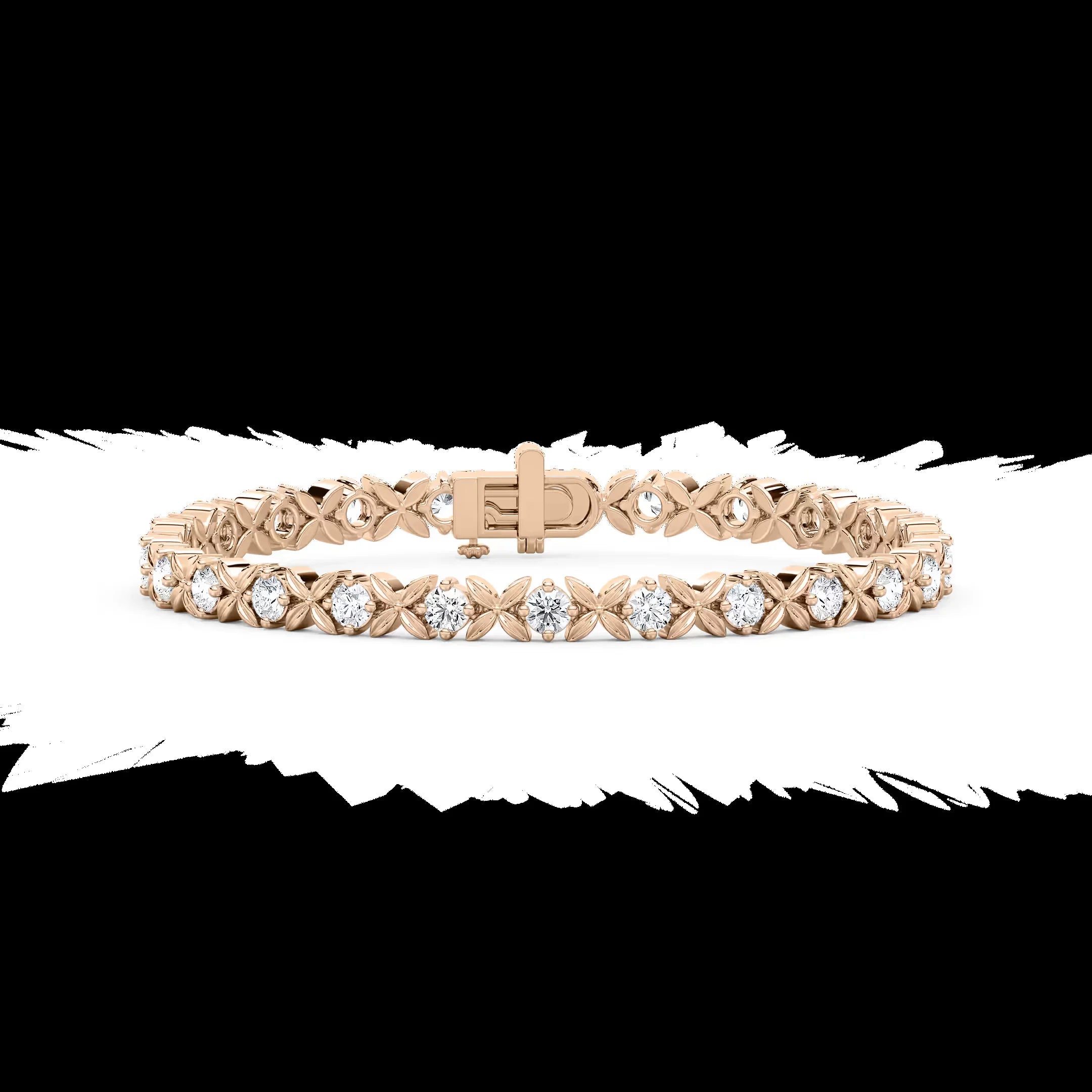 14k Real Solid Gold Vine Tennis Bracelet 5ctw Marquise Cut Lab Grown Ef/vs Clarity Igi Gia Certified Diamond  - 7 Inches