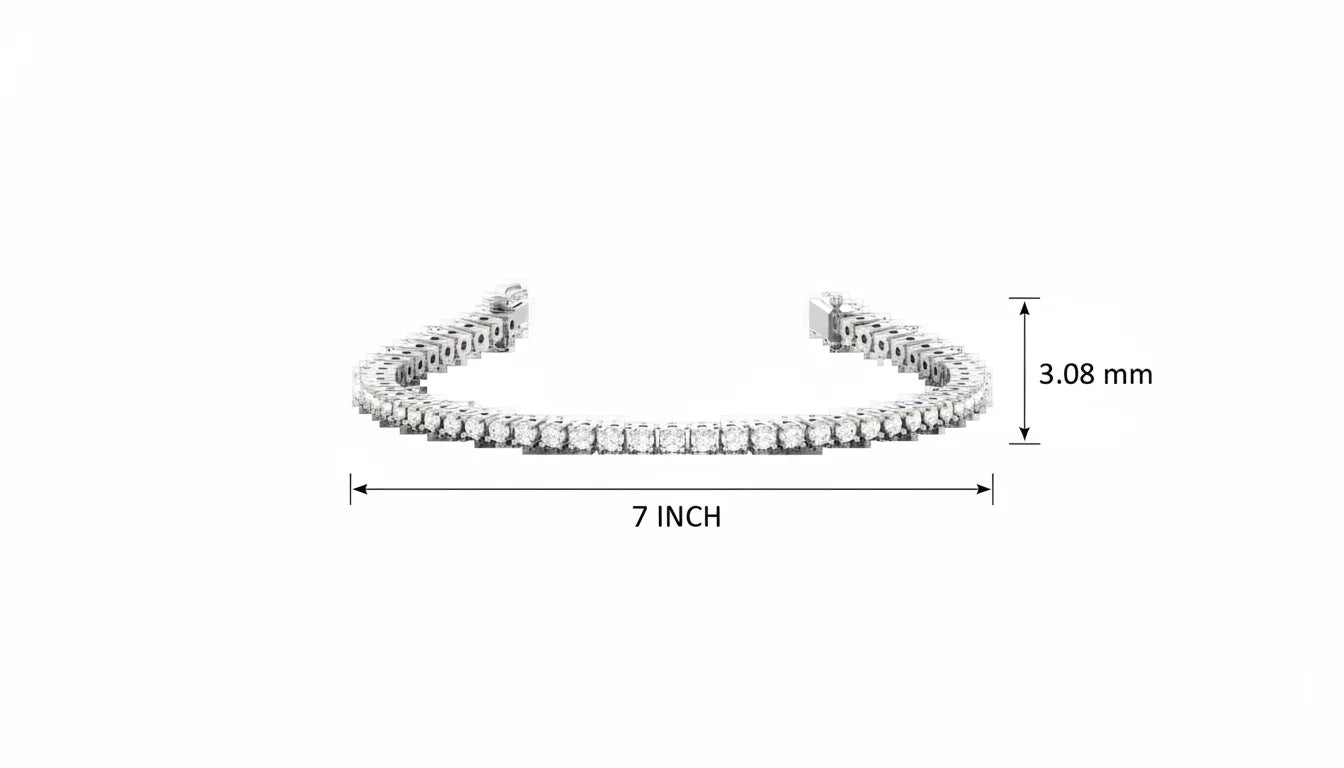 Women's 14K Gold & Natural Diamond Classic 4.00 Cart Tennis Bracelet