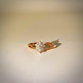 14K Yellow Gold Natural Freshwater Pearl Semi Mount Classic Engagement Wedding Party Ring Brilliant Accents Flower Lapped GGL