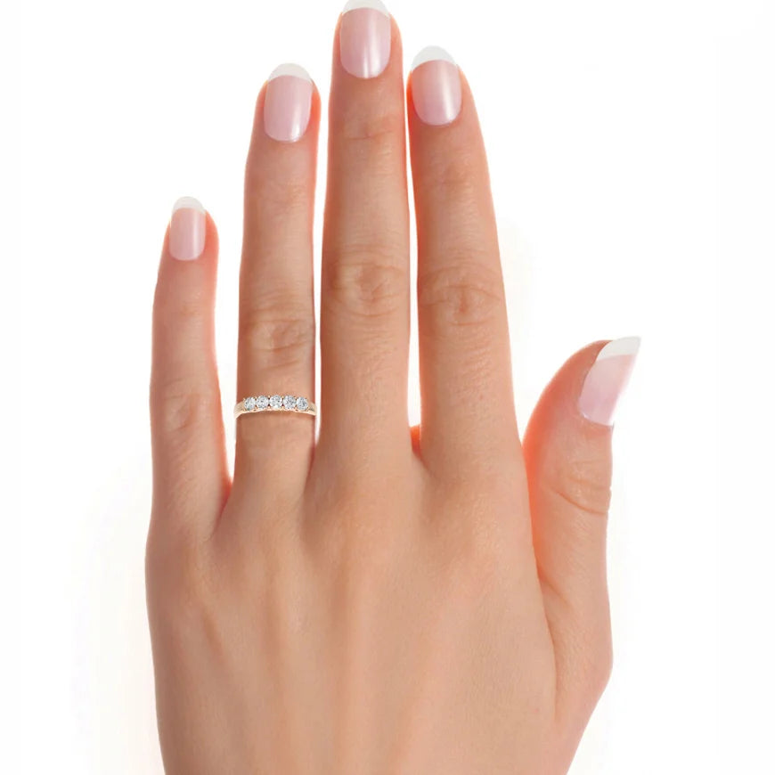 Custom Lab Grown Diamond Wedding Ring 0.92ct of 14K Gold DEF VVS Moissanite Rose Gold Women Fine Jewelry Rings