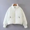 Fashion Waterproof Breathable Polyester Wadding Short Thick Padded Winter Coat Bubble Puffer Jacket for Women