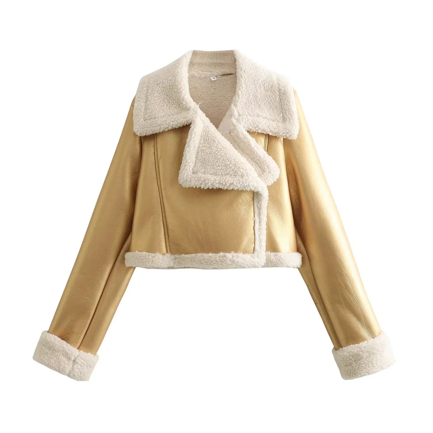 OEM Cheap Wholesale Women Fashion Winter Thick Warm Zip up Short Coat Cropped Fleece Jacket