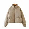 Fashion Waterproof Breathable Polyester Wadding Short Thick Padded Winter Coat Bubble Puffer Jacket for Women