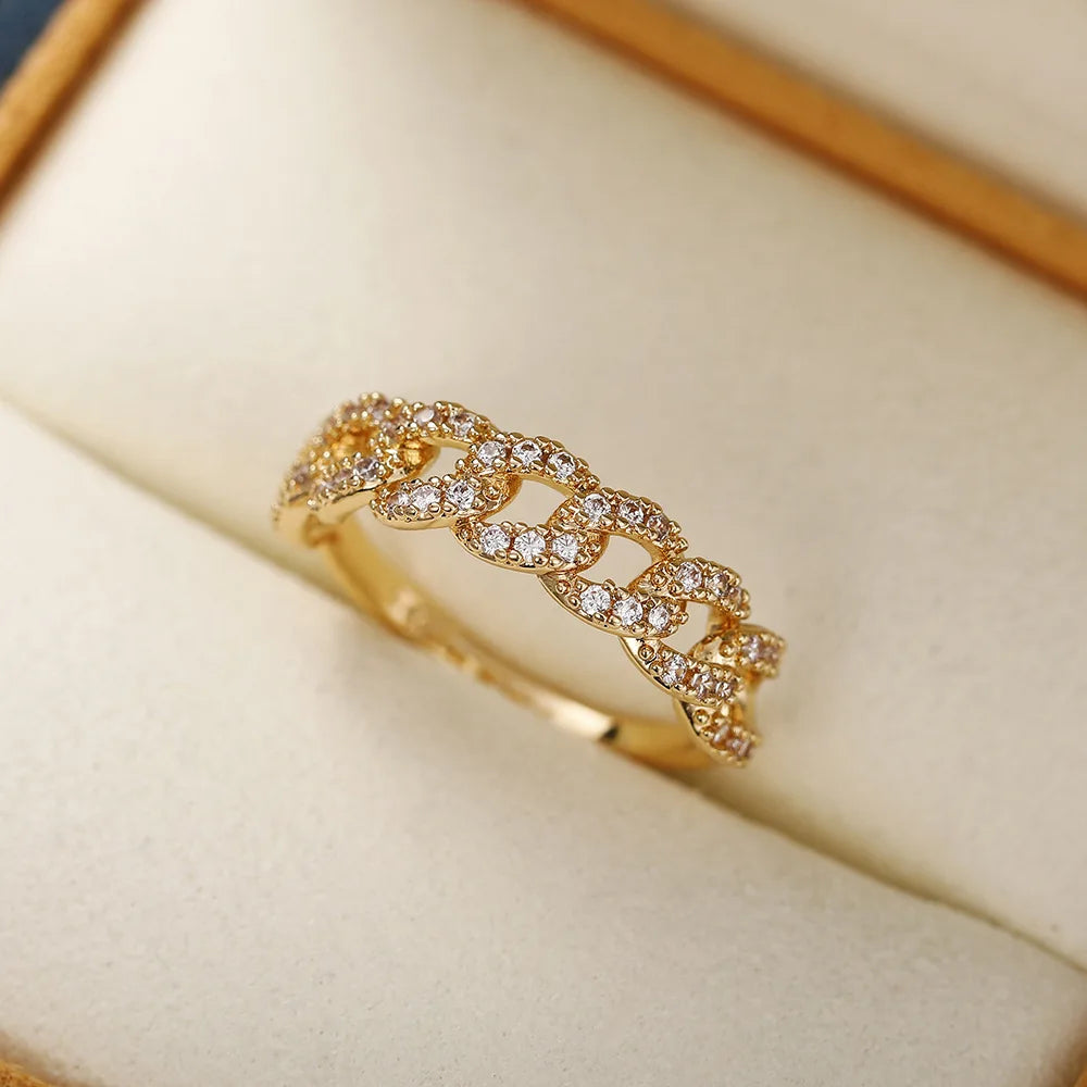 F1555 Luxury White Gold Diamond Rings Round Brilliant Cut Natural G Color Women's Engagement Jewelry