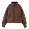 Fashion Waterproof Breathable Polyester Wadding Short Thick Padded Winter Coat Bubble Puffer Jacket for Women