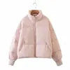 Fashion Waterproof Breathable Polyester Wadding Short Thick Padded Winter Coat Bubble Puffer Jacket for Women