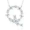 Pass Diamond Tester Letter J Multi Cut VVS Moissanite Necklace 925 Silver Platinum Plated Elegant Fine Jewelry Necklace