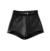Slim Fit PU Leather Sexy Long Sleeve  Short Motorcycle  Crop Coat Autumn Outerwear Streetwear Leather Jacket
