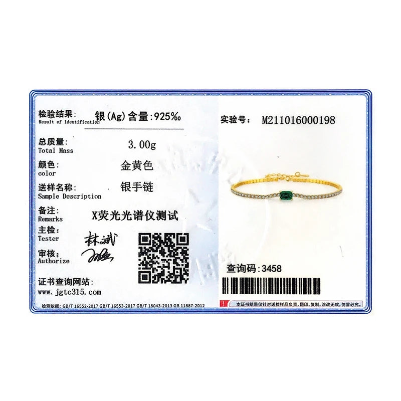 MODIAN 2021 New 925 Sterling Silver Luxury Sparkling Cubic Zirconia Bracelet For Women Gold Color Wedding Engagement Jewelry