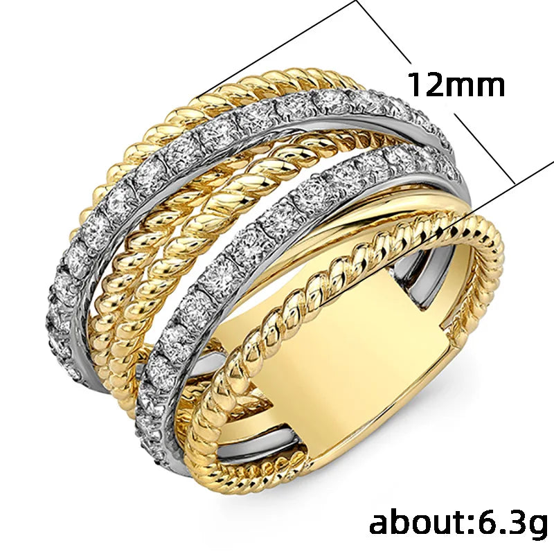 F343 Cocktail Ring 18K Solid Gold Diamond Round Brilliant Cut Channel Setting Unisex Wedding Fine Jewelry