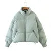 Fashion Waterproof Breathable Polyester Wadding Short Thick Padded Winter Coat Bubble Puffer Jacket for Women