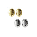 E3711 White Gold Ball Stud Earrings Classic Unisex Fashion Jewelry