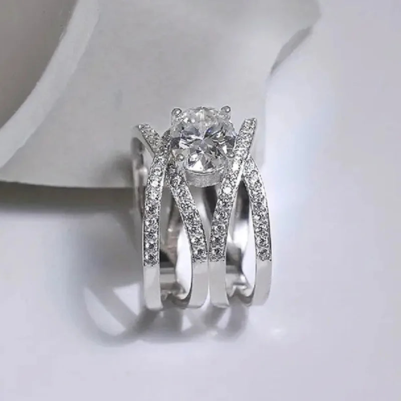 T0431 Diamond Ring Oval Cut Natural Diamond Women's Engagement Romantic Style Jewelry