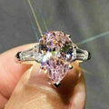 F1559 Women's White Gold Pear Cut Natural Fancy Diamond Ring With Baguette Side Stones Engagement Jewelry