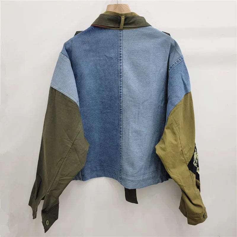 Z1100-autumn Women Clothing 2026 Letter Jacket for Women Workwear Jacket Loose Short Outfits for Women
