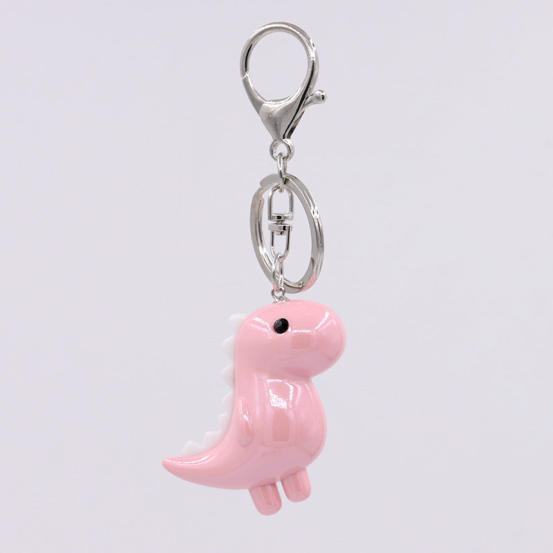 Trendy Joker Keychain Pendant Cute Dinosaur Luminous Acrylic Animal Bag Car Hanging Gifts Wholesale
