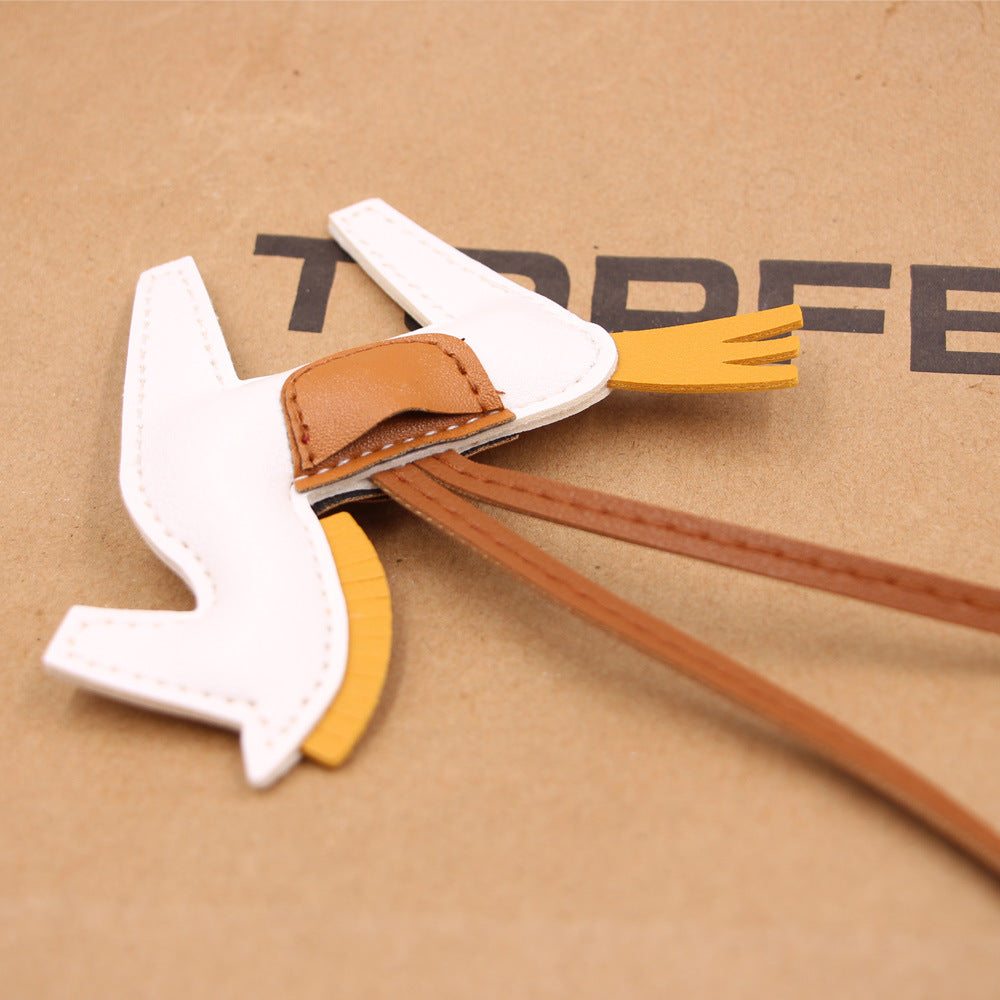 Right now, the year of the horse pony leather leather luggage pendant car key chain pu pendant clothing accessories