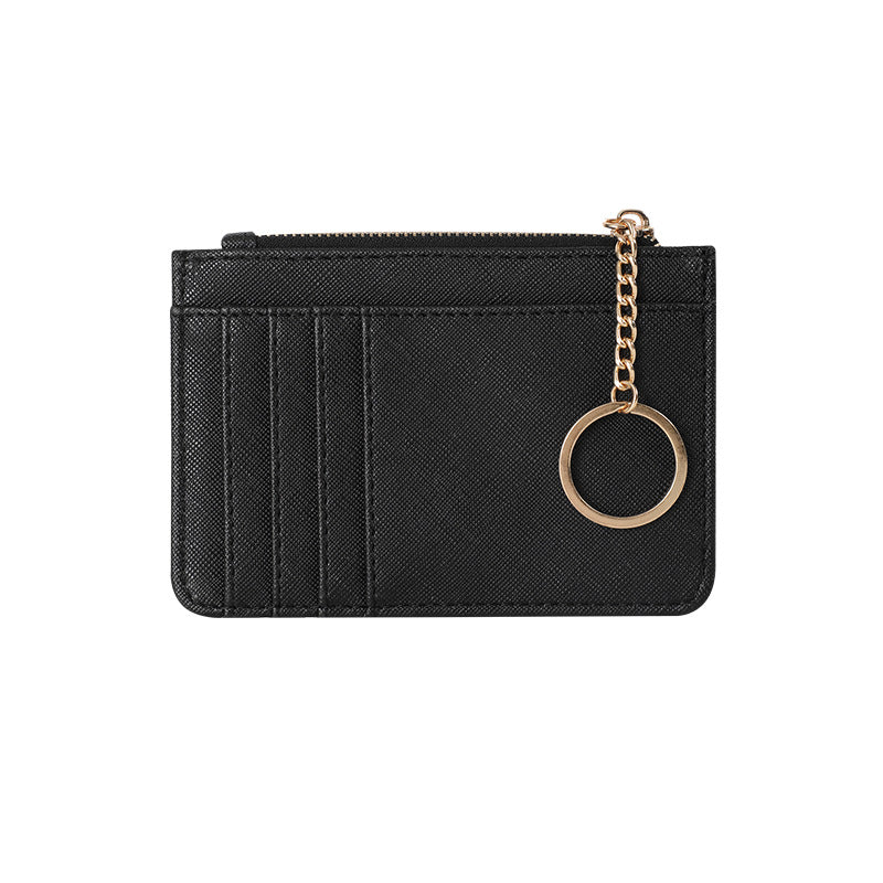 New zipper ladies coin purse Korean mini keychain small wallet multi-card card holder card bag manufacturers wholesale