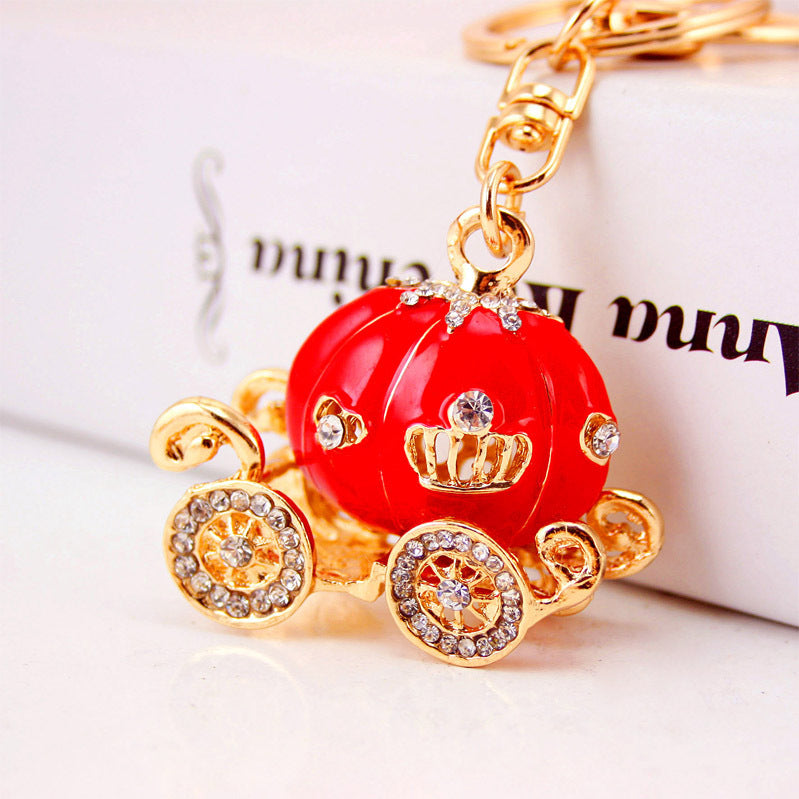 [Clearance specials] Cross-border European and American alloy diamond-encrusted cute animal keychain car pendant bag pendant