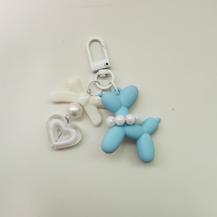 Little Red Book Ins Frosted Hand-felt Paint Blast Dog Finished Pendant Keychain Love Earphone Case Packaging Accessories