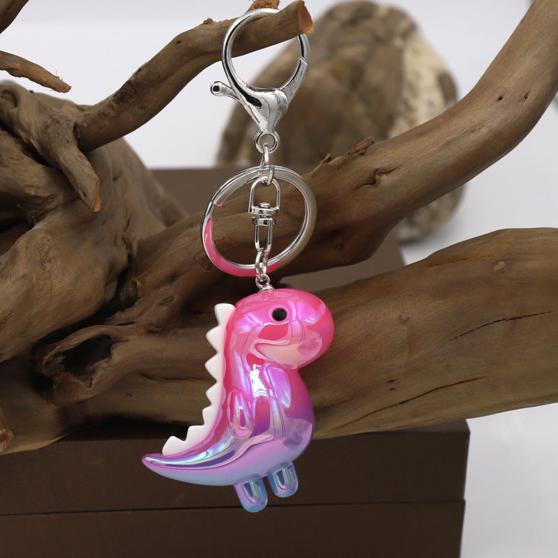 Trendy Joker Keychain Pendant Cute Dinosaur Luminous Acrylic Animal Bag Car Hanging Gifts Wholesale
