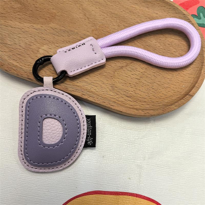 English Letter Cross-border Good Luck Keychain Pendant Anti-lost Couple Creative Personality Men's and Women's Wedding Gift Ins