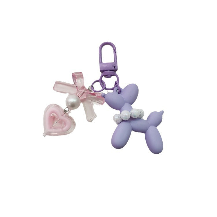 Little Red Book Ins Frosted Hand-felt Paint Blast Dog Finished Pendant Keychain Love Earphone Case Packaging Accessories