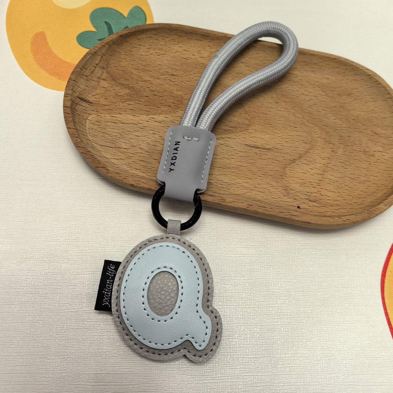 English Letters Cross-Border Good Luck Keychain Pendant Anti-Lost Couple Creative Stylish Men and Women Wedding Gifts Ins