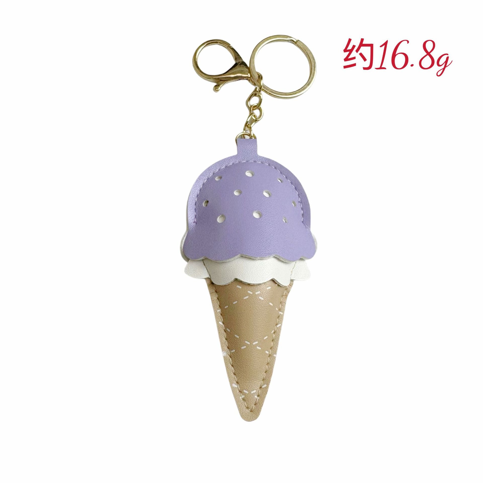Factory Direct Sales Cute Girly Heart Ice Cream Keychain Versatile Bag Pendant Cute Ice Cream Pendant Cute