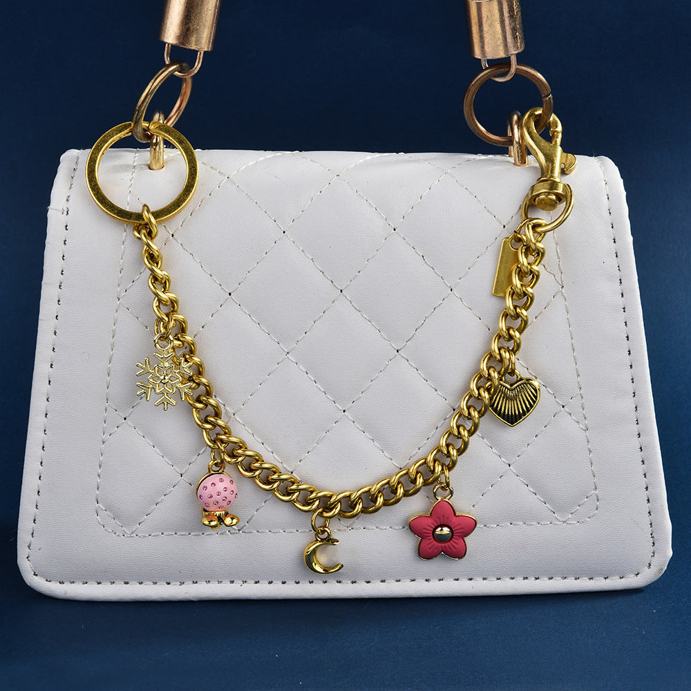 Factory direct summer Joker bag pendant female cross-border fashion new fashion bag chain slung square bag chain