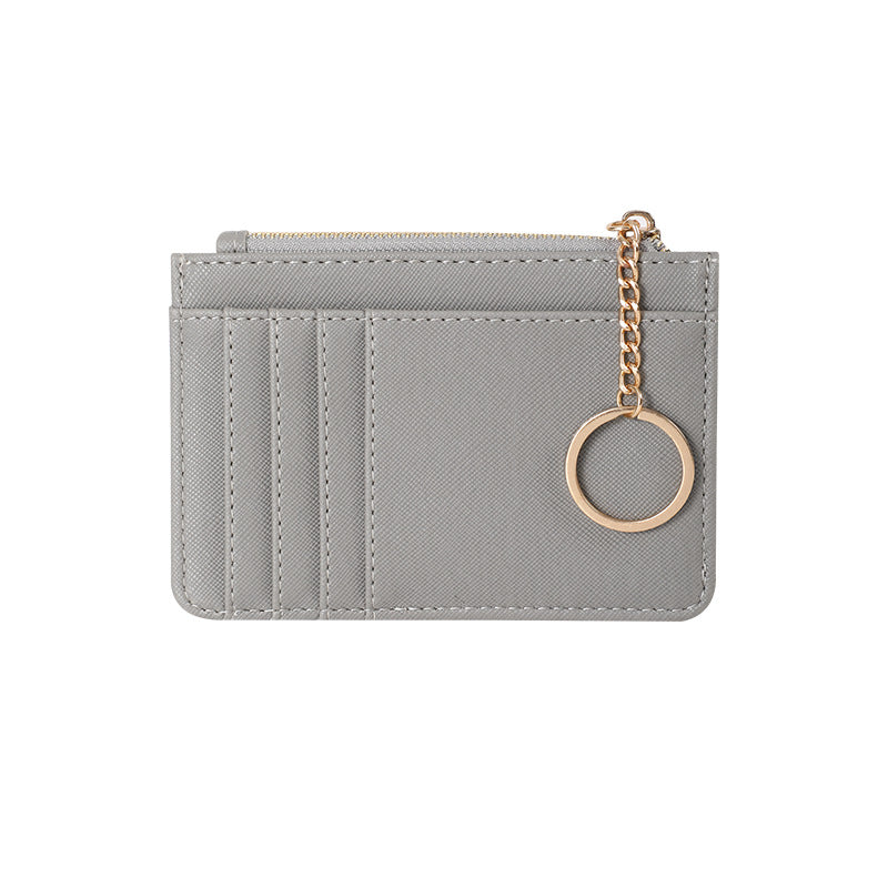 New zipper ladies coin purse Korean mini keychain small wallet multi-card card holder card bag manufacturers wholesale
