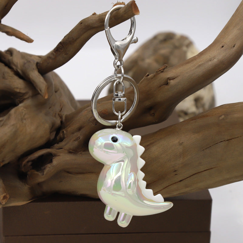 Trendy Joker Keychain Pendant Cute Dinosaur Luminous Acrylic Animal Bag Car Hanging Gifts Wholesale