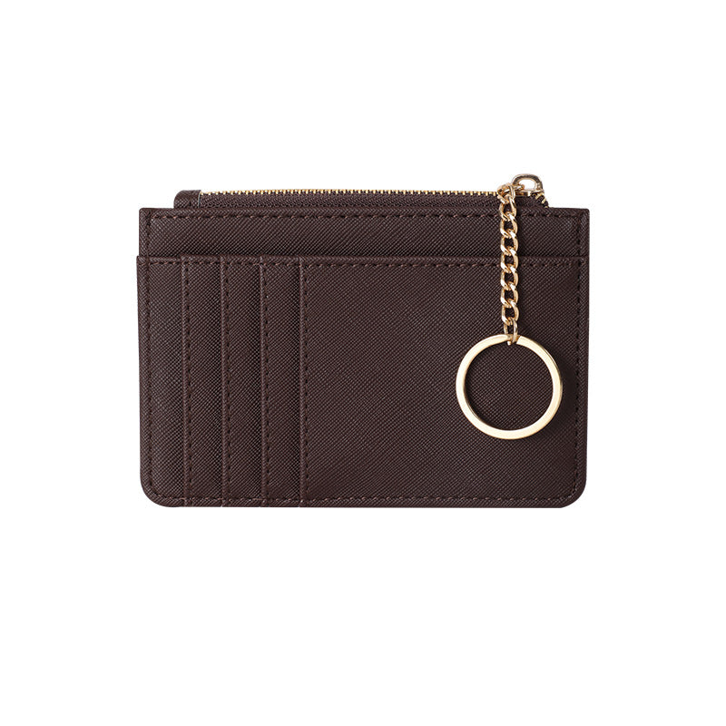 New zipper ladies coin purse Korean mini keychain small wallet multi-card card holder card bag manufacturers wholesale