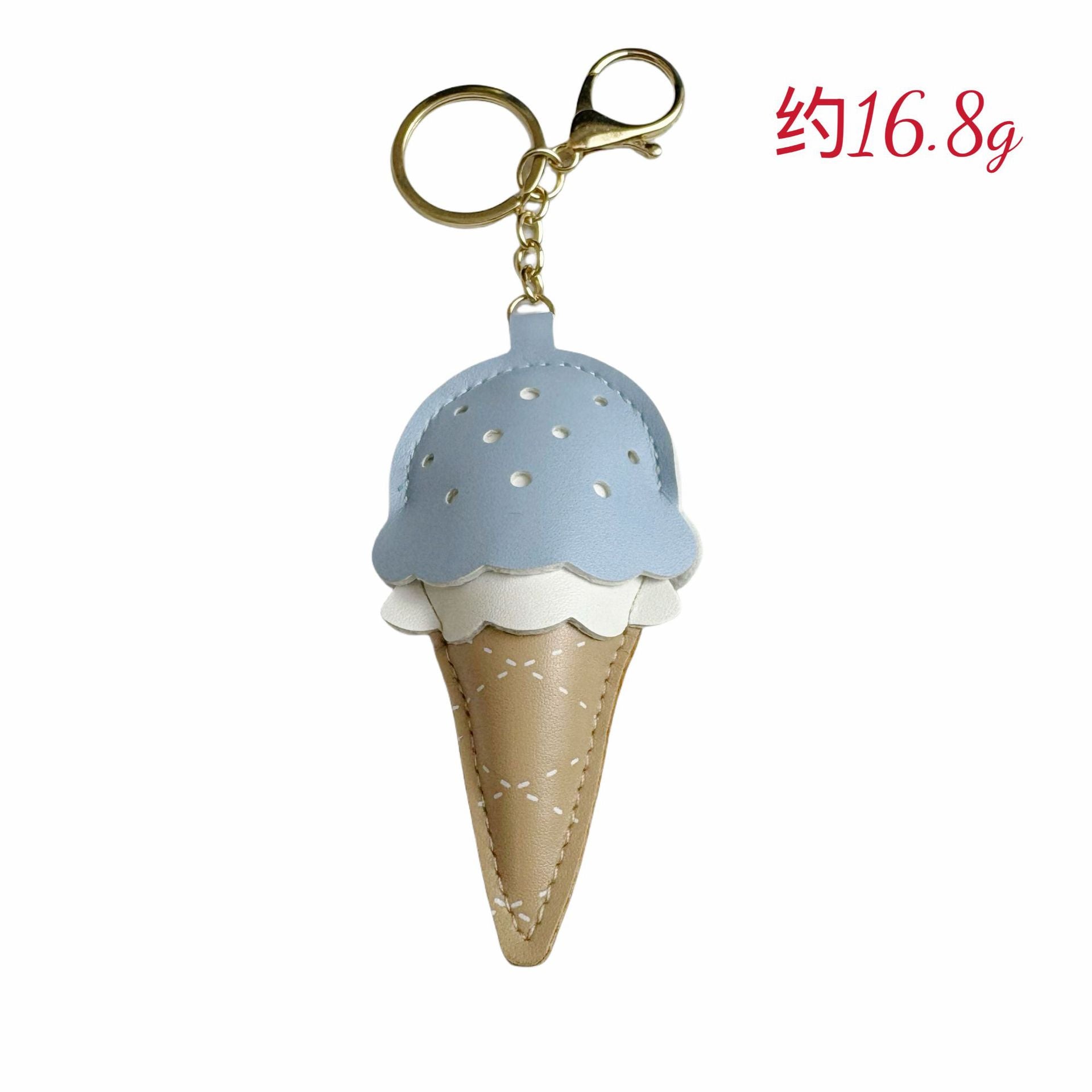 Factory Direct Sales Cute Girly Heart Ice Cream Keychain Versatile Bag Pendant Cute Ice Cream Pendant Cute