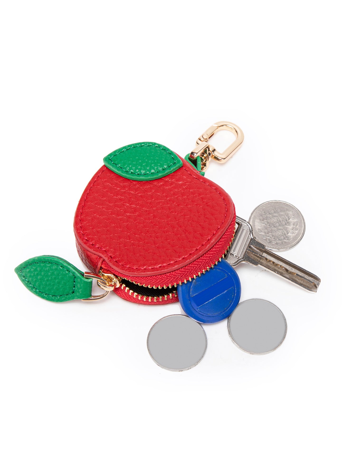 Fresh and Sweet Strawberry-Shaped Keychain, Cute Mini Fruit Series Bag Pendant, Compact Coin Bag