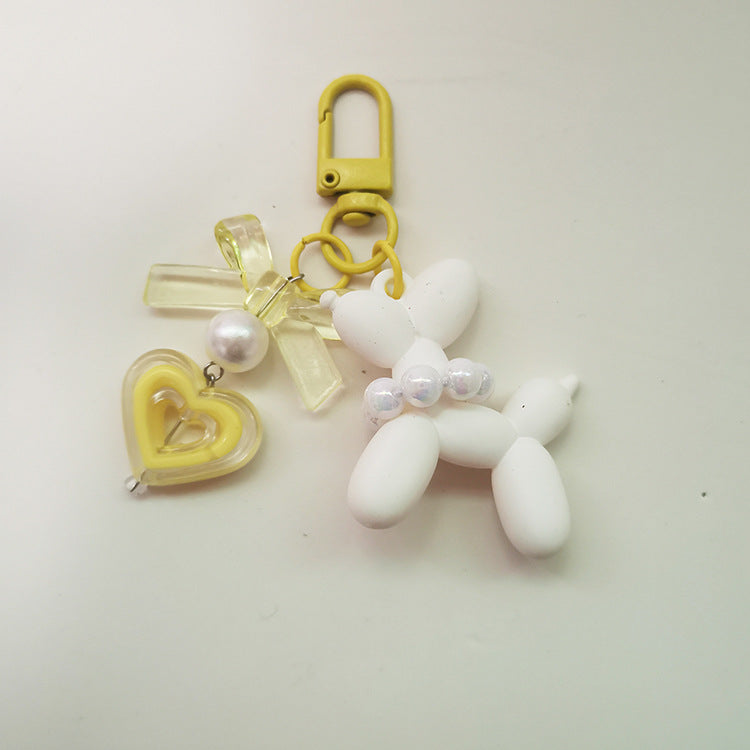 Little Red Book Ins Frosted Hand-felt Paint Blast Dog Finished Pendant Keychain Love Earphone Case Packaging Accessories