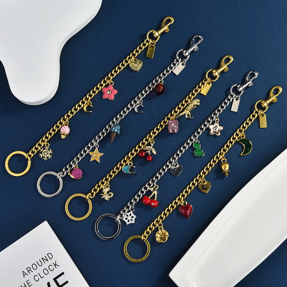 Factory direct summer Joker bag pendant female cross-border fashion new fashion bag chain slung square bag chain