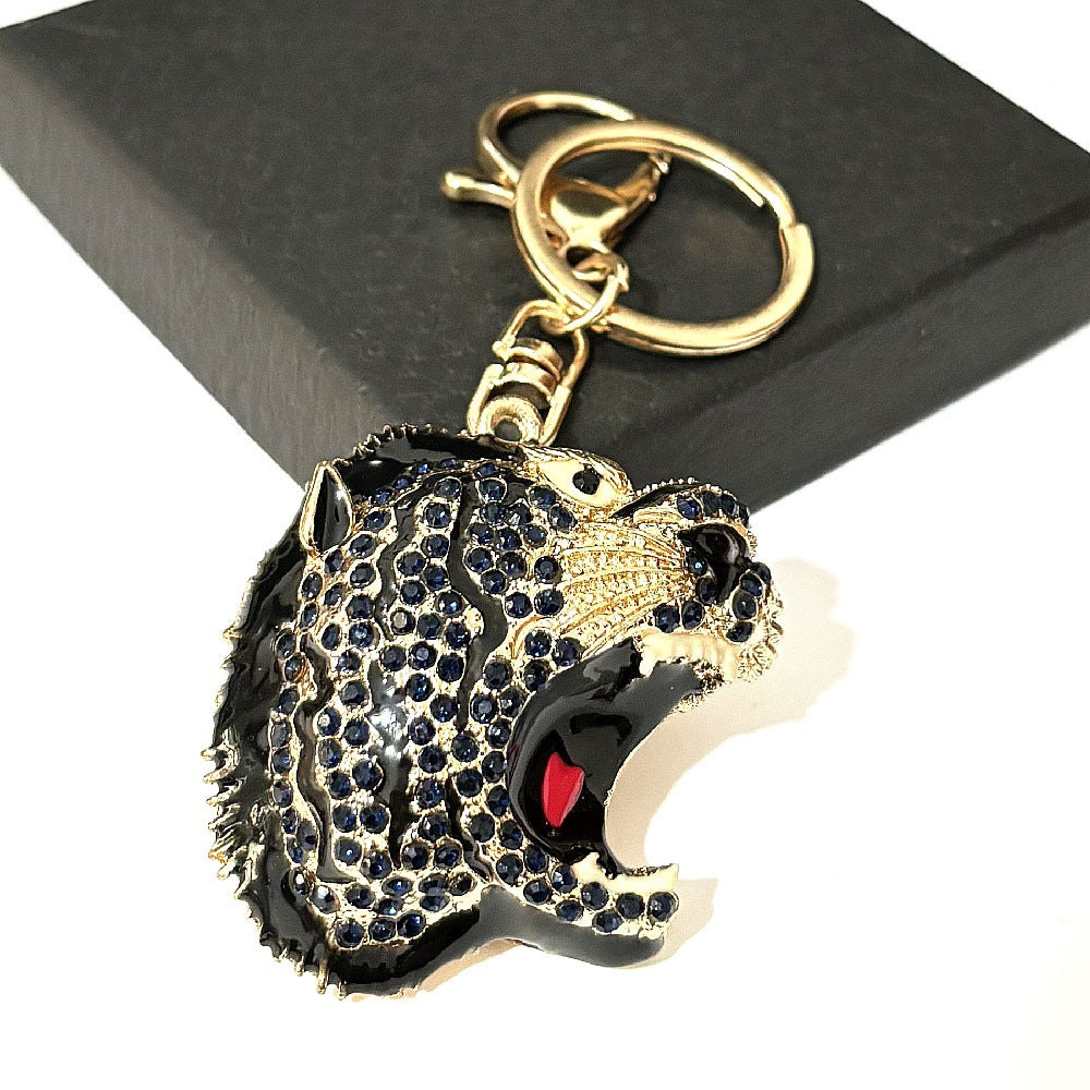 [Clearance specials] Cross-border European and American alloy diamond-encrusted cute animal keychain car pendant bag pendant