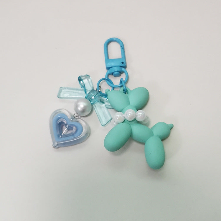 Little Red Book Ins Frosted Hand-felt Paint Blast Dog Finished Pendant Keychain Love Earphone Case Packaging Accessories