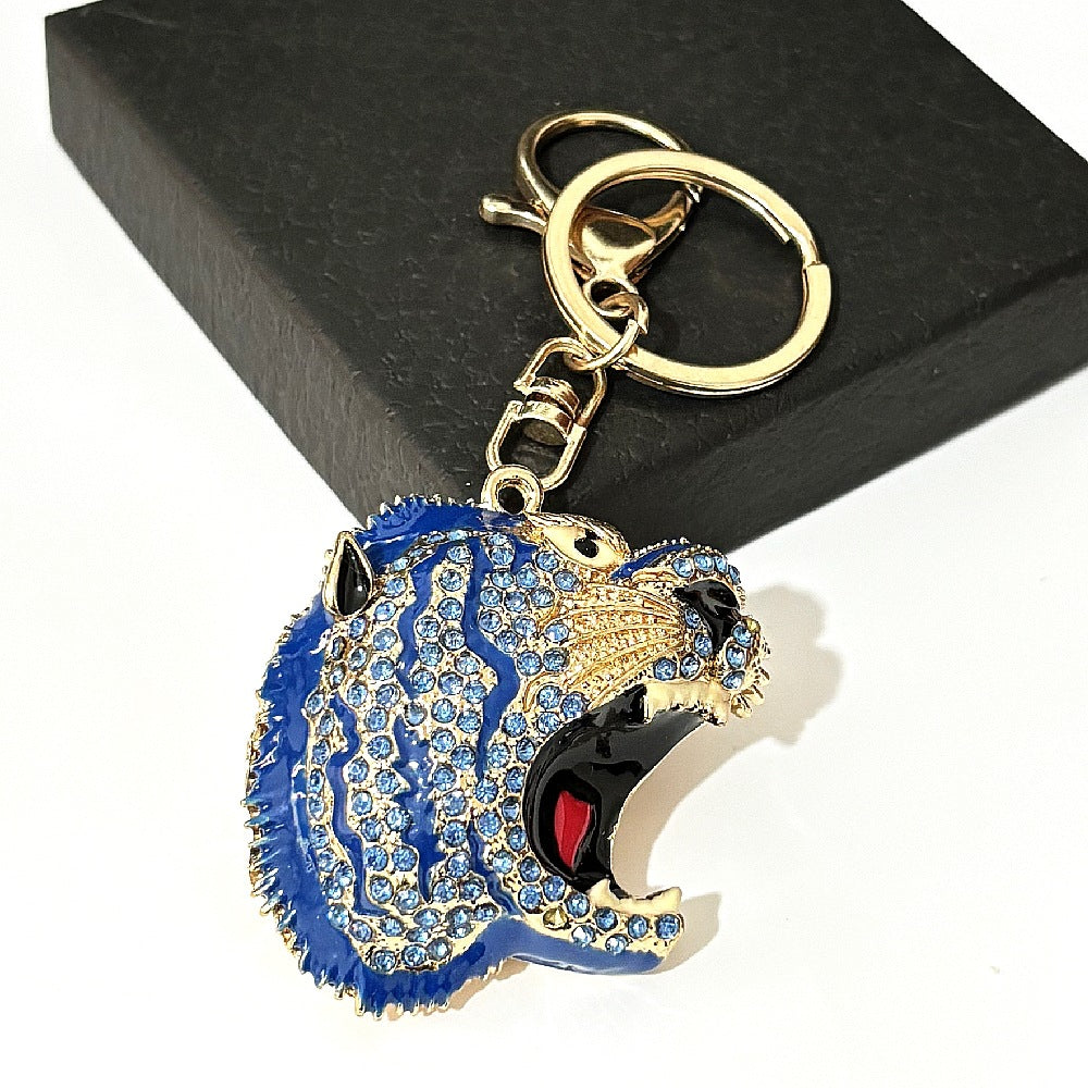 [Clearance specials] Cross-border European and American alloy diamond-encrusted cute animal keychain car pendant bag pendant