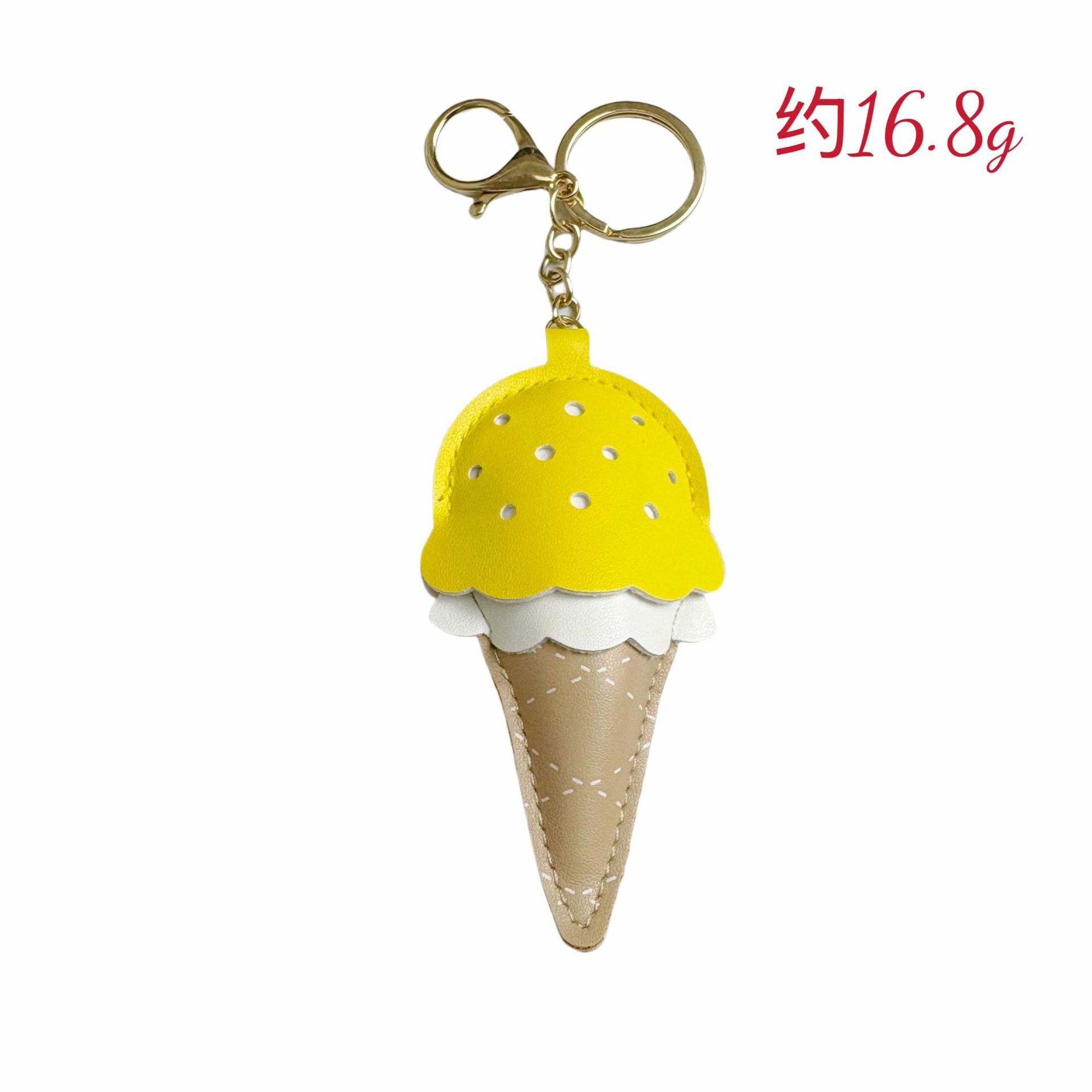 Factory Direct Sales Cute Girly Heart Ice Cream Keychain Versatile Bag Pendant Cute Ice Cream Pendant Cute