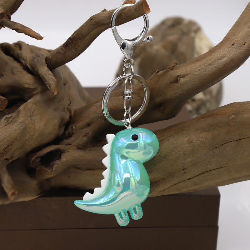 Trendy Joker Keychain Pendant Cute Dinosaur Luminous Acrylic Animal Bag Car Hanging Gifts Wholesale