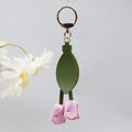 Little red book with tulip keychain cute personality car key bag pendant can be printed logo factory direct sales