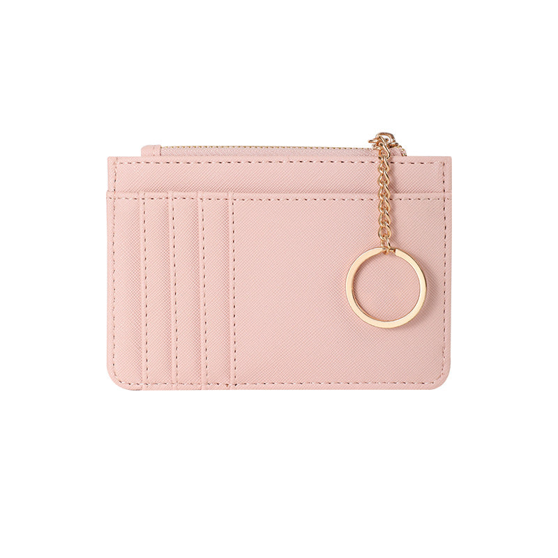 New zipper ladies coin purse Korean mini keychain small wallet multi-card card holder card bag manufacturers wholesale